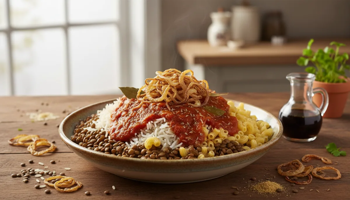 Spiced Egyptian Koshary Power Bowl