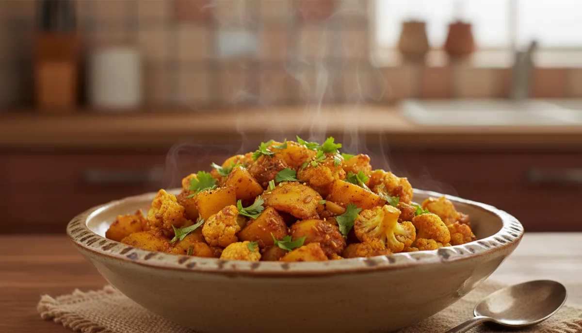 Sauté de Pommes de Terre et Chou-fleur Épicé (Aloo Gobi)