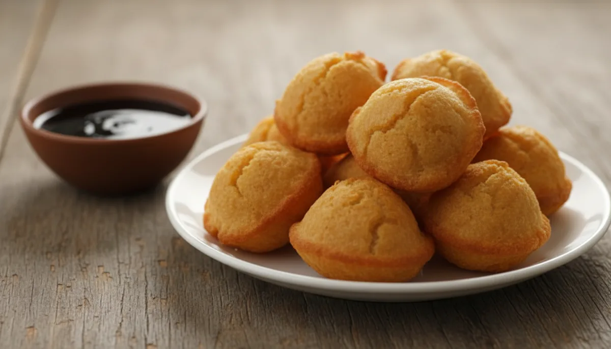 Kavum do Sri Lanka (Bolinhos Fritos) com Melaço de Kithul