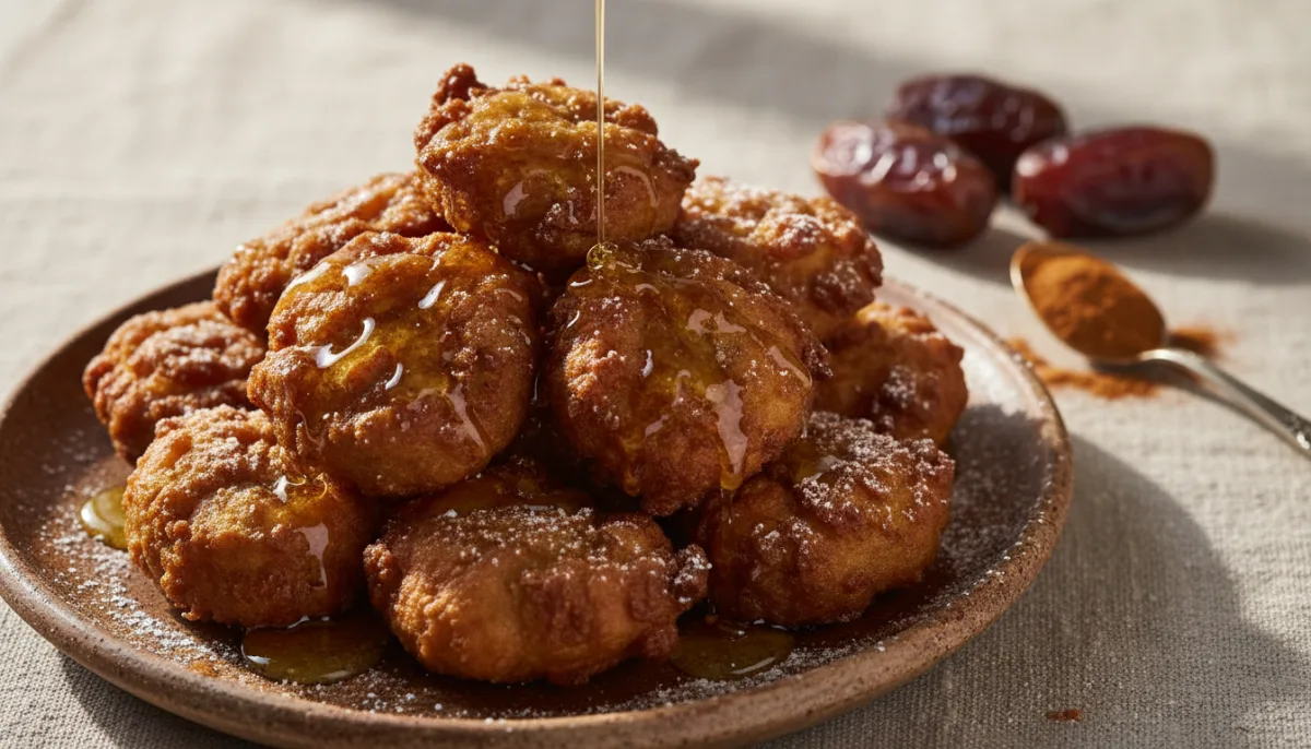 Tamriya Sudanesa (Fritos de Tâmaras) com Fio de Mel