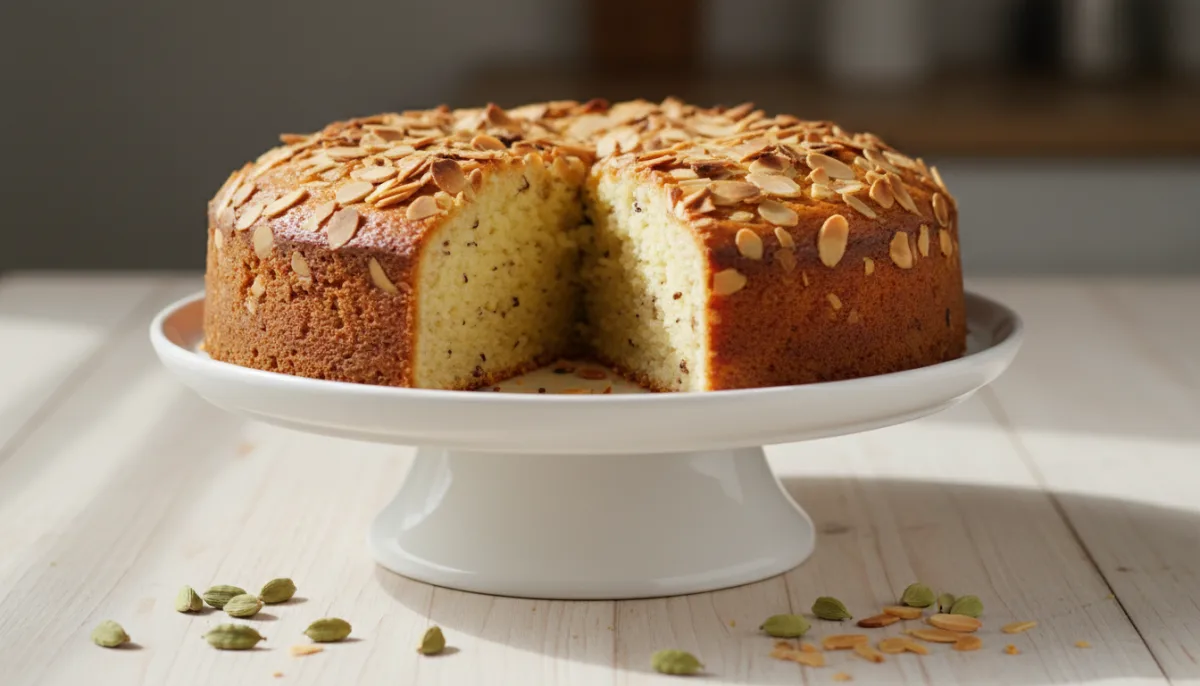 Fragante Pastel Sueco de Cardamomo y Almendras