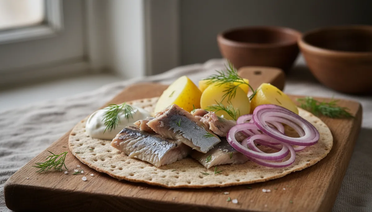 Swedish Surströmming: Fermented Herring with Potatoes and Onions