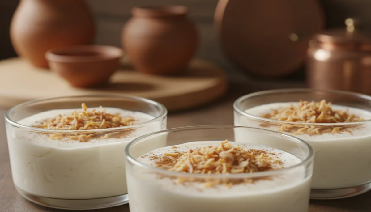 Syrian Muhallabieh with Cinnamon and Toasted Coconut