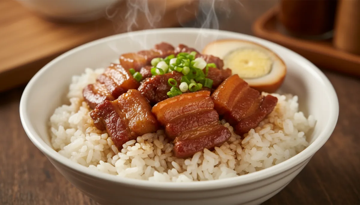 Pancetta di Maiale Brasata alla Taiwanese (Lu Rou Fan)