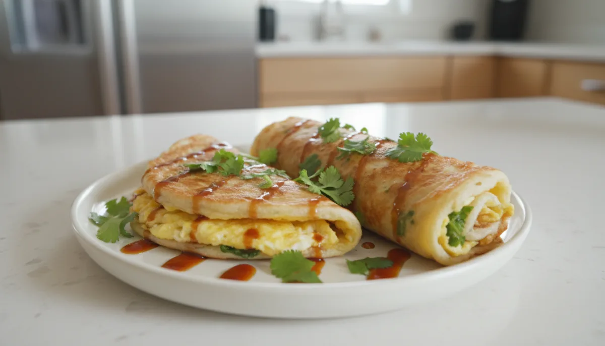 Taiwanese Scallion Pancake Egg Wraps
