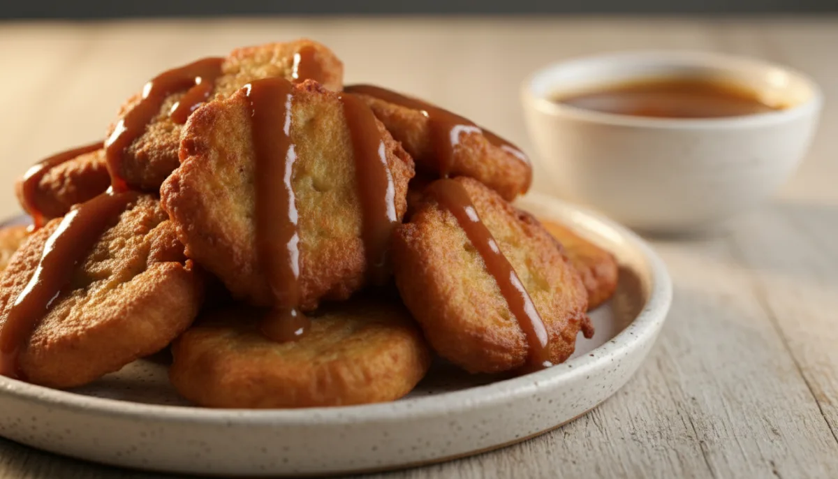 Tanzanian Ndizi Tamu: Sweet Plantain Fritters with Coconut Caramel