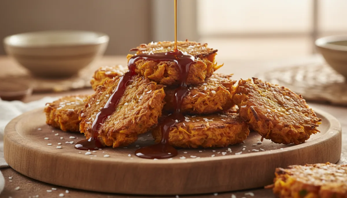 Buñuelos Tanzanos de Batata y Coco con Glaseado de Tamarindo
