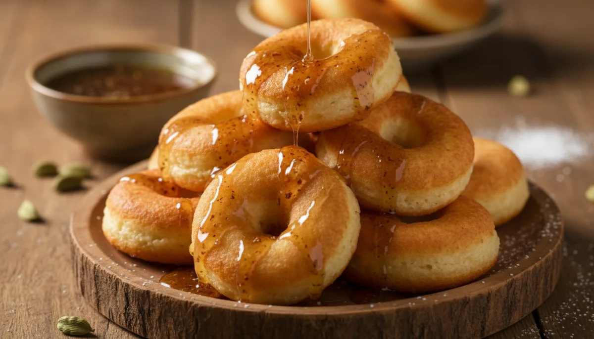 Tanzanian Vitumbua: Fluffy Coconut-Rice Doughnuts with Cardamom Syrup