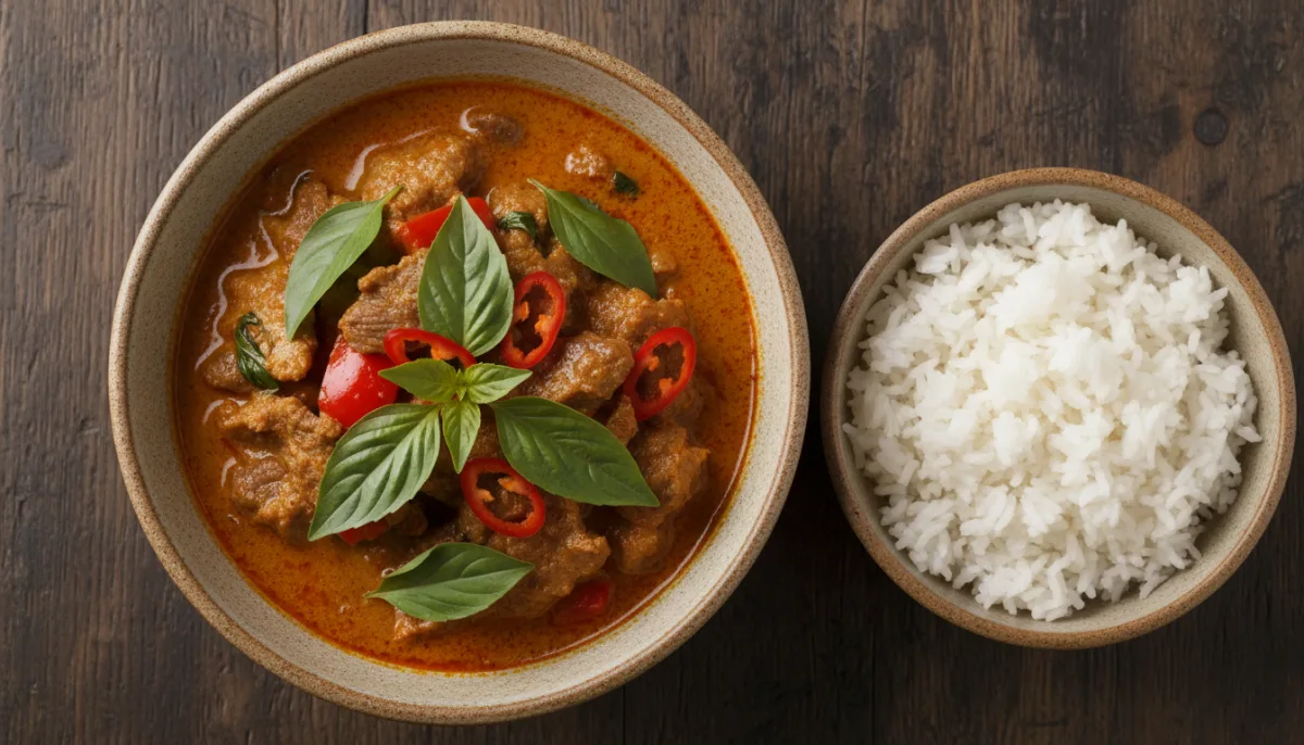 Curry Panang Thai con Manzo