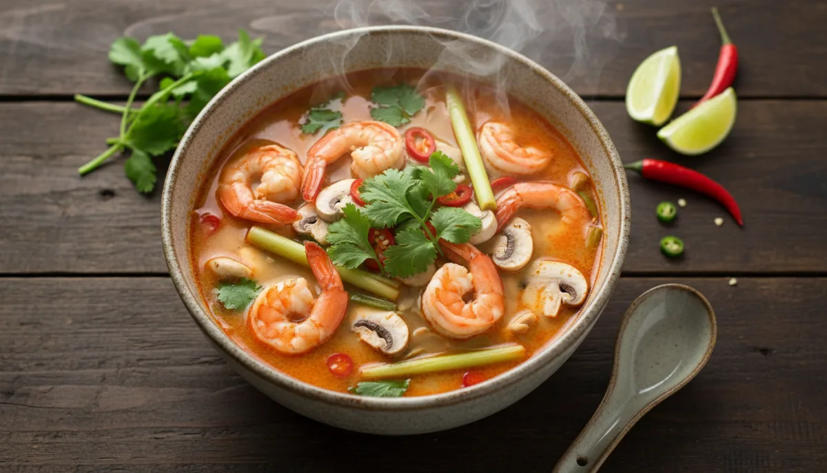 Zuppa Thailandese di Gamberi e Citronella (Tom Yum Goong)