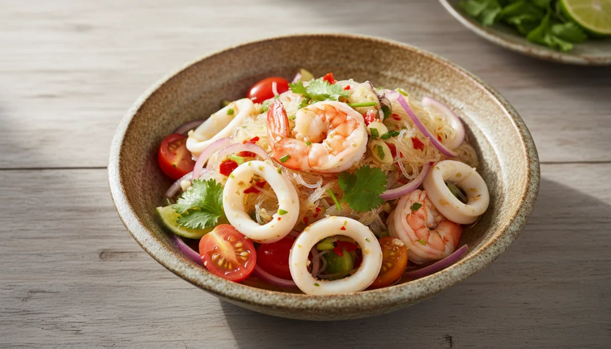 Zesty Thai Seafood & Glass Noodle Salad (Yum Talay)