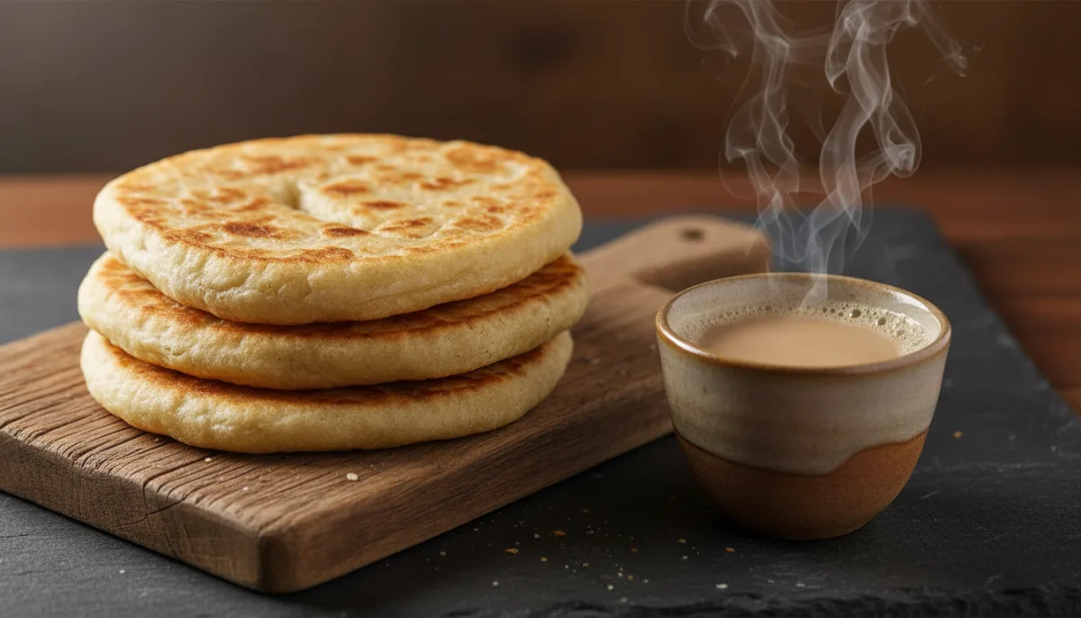 Tibetan Balep Korkun: Pan-Fried Flatbread with Butter Tea