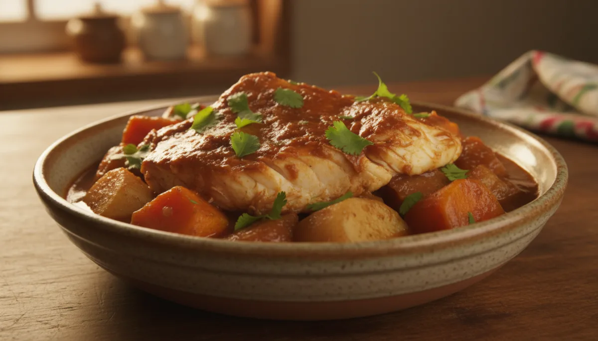Trinidadischer Fischeintopf mit Wurzelgemüse (Provision)