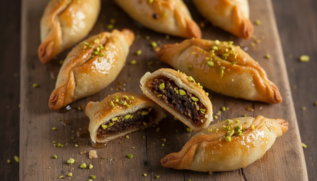 Pastelitos Tunecinos de Dátiles y Pistachos