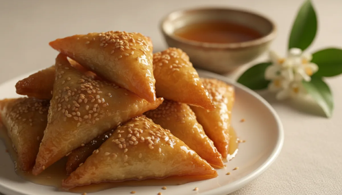 Pastelitos Samsa Tunecinos de Miel y Almendras