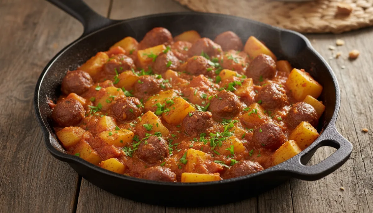 Tunisian Merguez and Potato Skillet