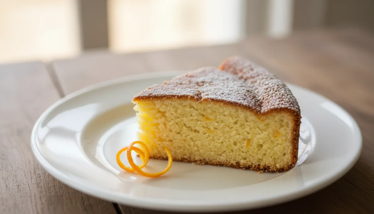 Pastel Tunecino de Sémola y Ricotta con Ralladura de Naranja