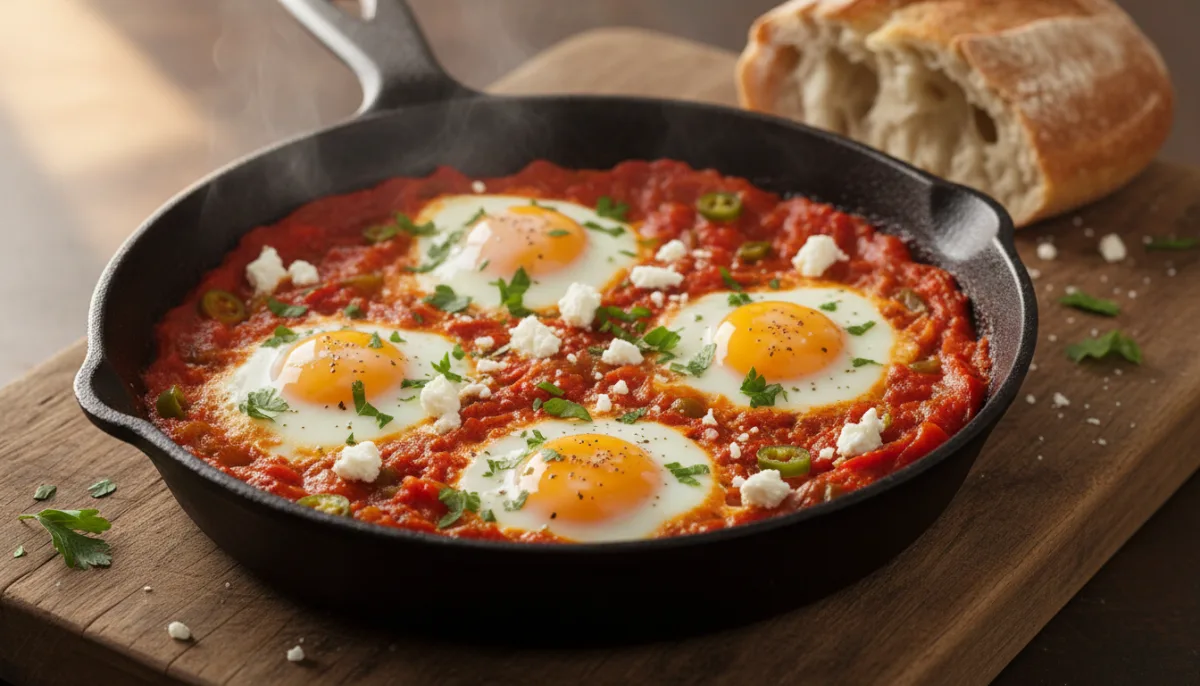 Shakshuka Tuniziane me Feta