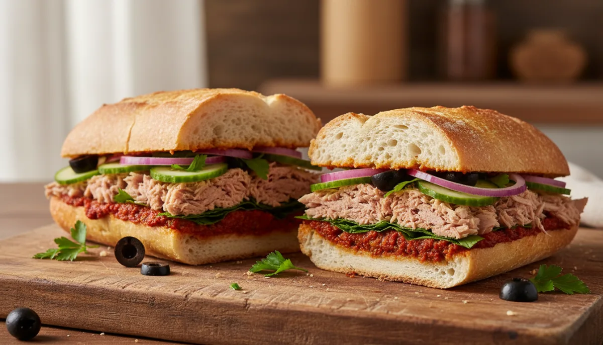 Tunisian Tuna and Harissa Sandwiches