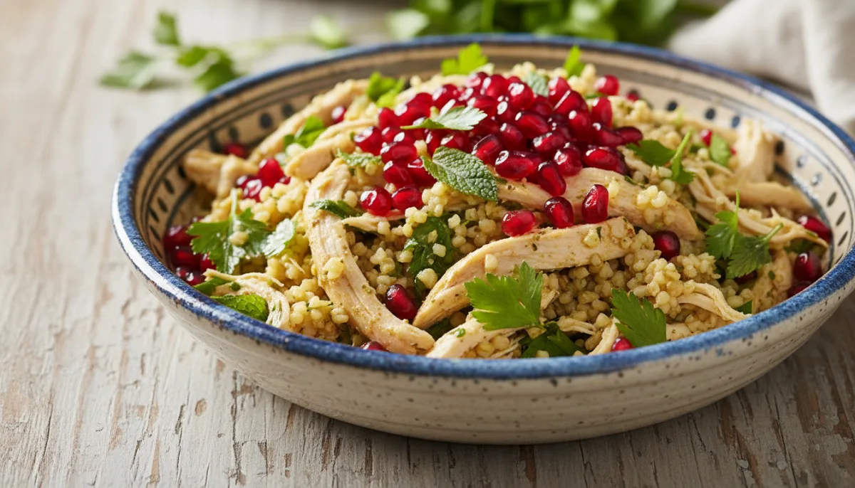 Sallatë Turke me Pulë, Bulgur dhe Shegë