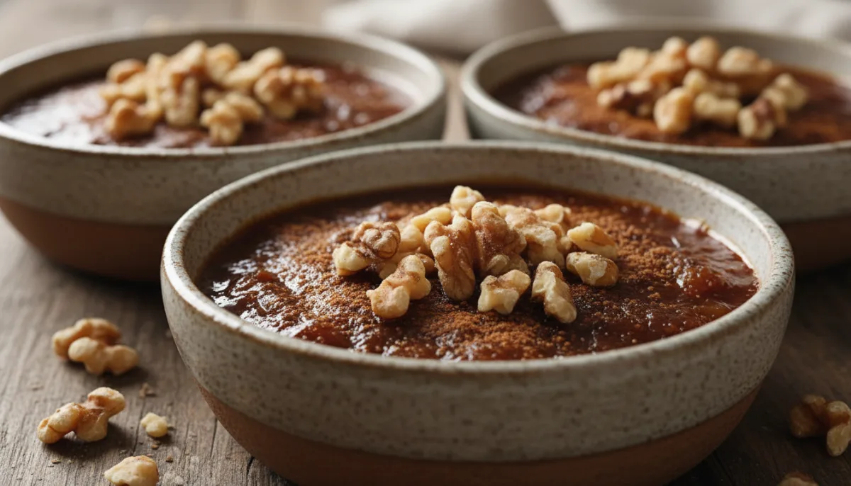 Pudín Turco de Higos y Nueces