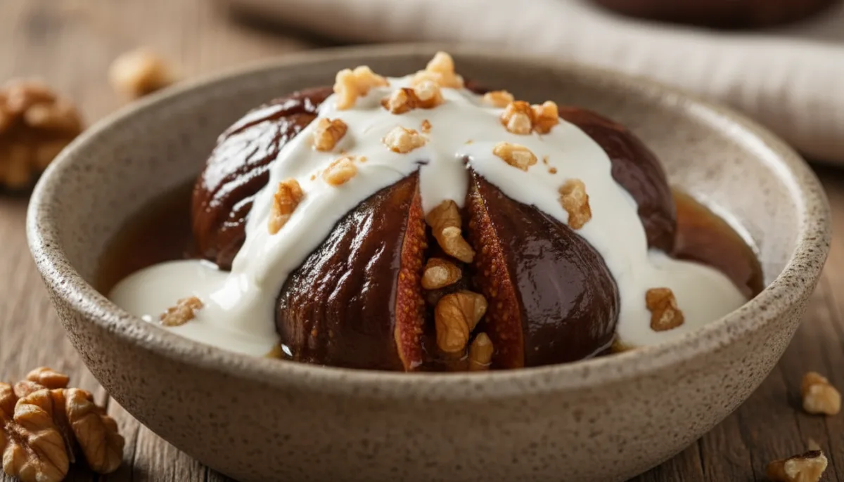 Turkish Fig and Walnut Pudding (İncir Tatlısı)