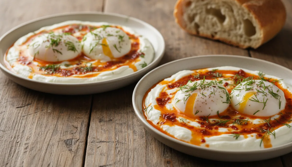 Uova in Camicia alla Turca con Yogurt e Burro al Peperoncino (Çılbır)