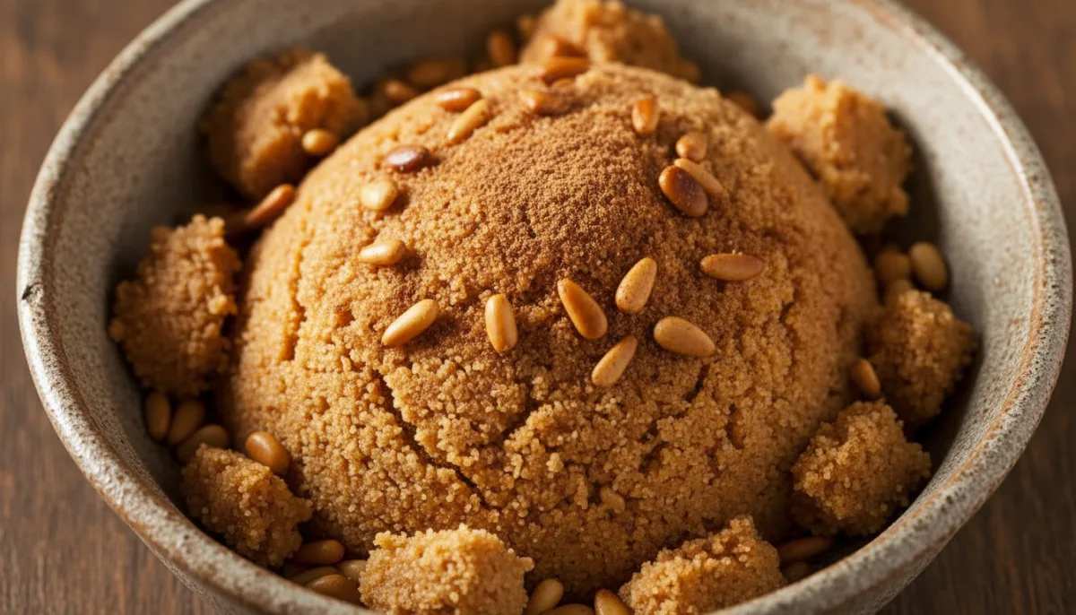 Turkish Semolina Halva with Pine Nuts