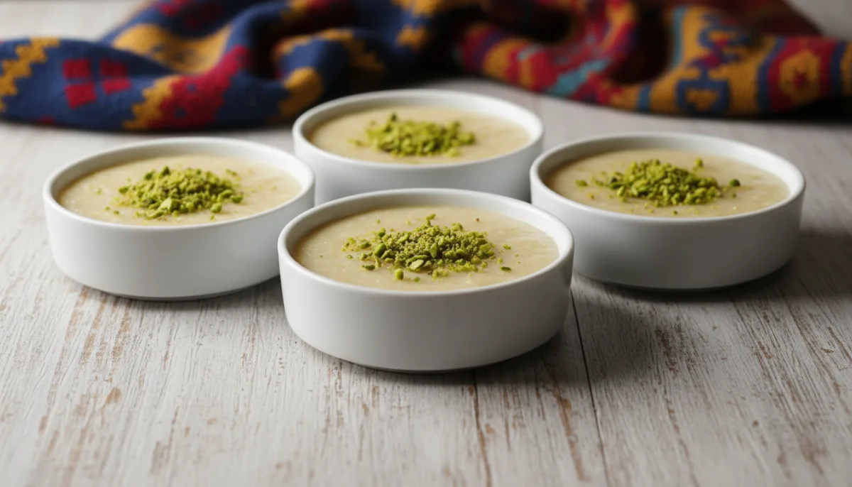 Turkish Semolina Pudding with Orange Blossom Water