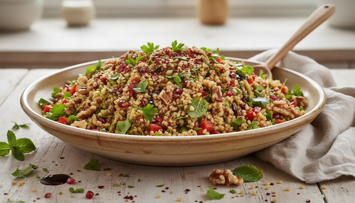 Turkish-Style Spiced Bulgur and Herb Salad