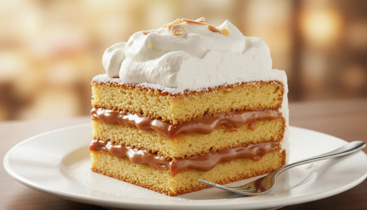 Classic Uruguayan Massini Cake: Dulce de Leche & Cream Layers