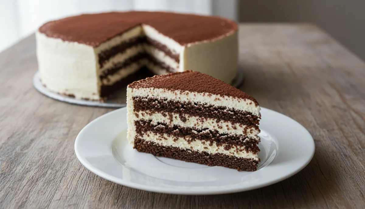 Uruguayan Massini: Chocolate and Cream Layer Cake