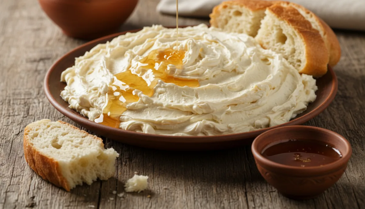 Usbekischer Kaymak: Cremiger Genuss mit Brot und Honig