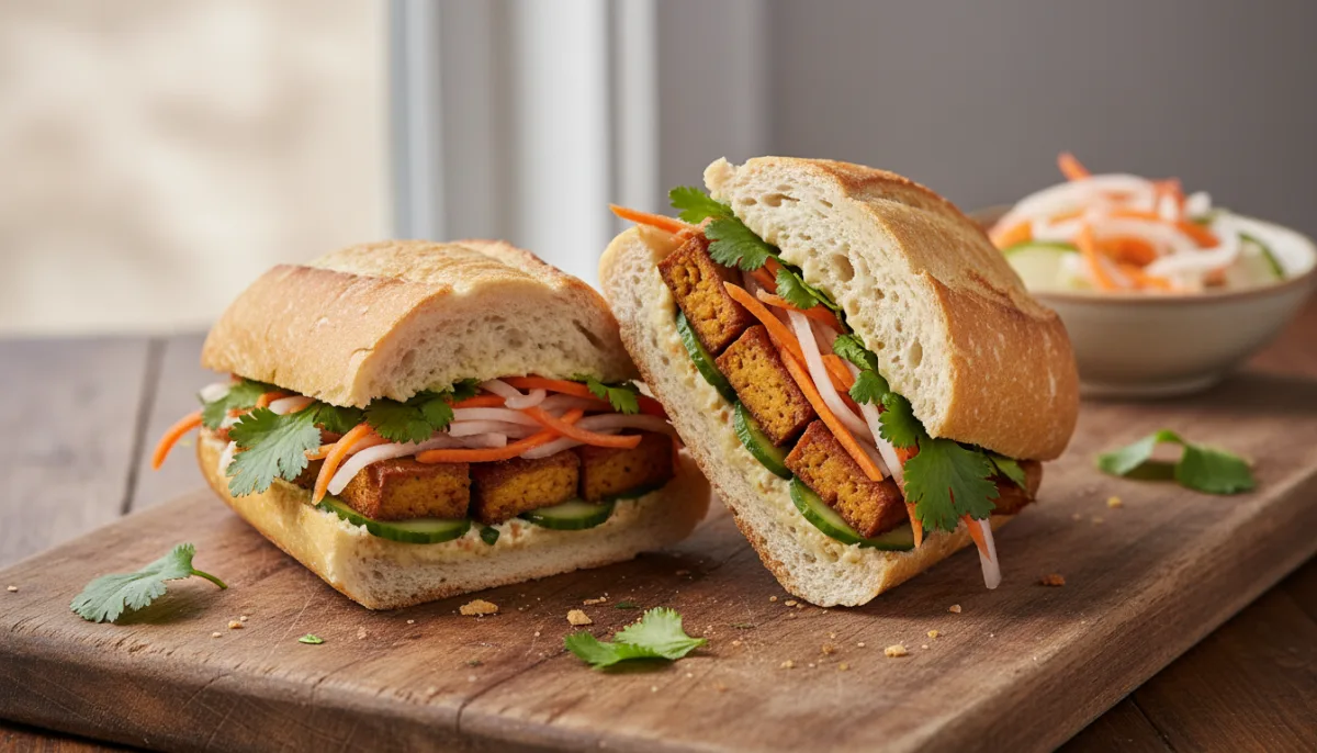 Bánh Mì Chay Vietnamez (Sanduiç Vegetarian)
