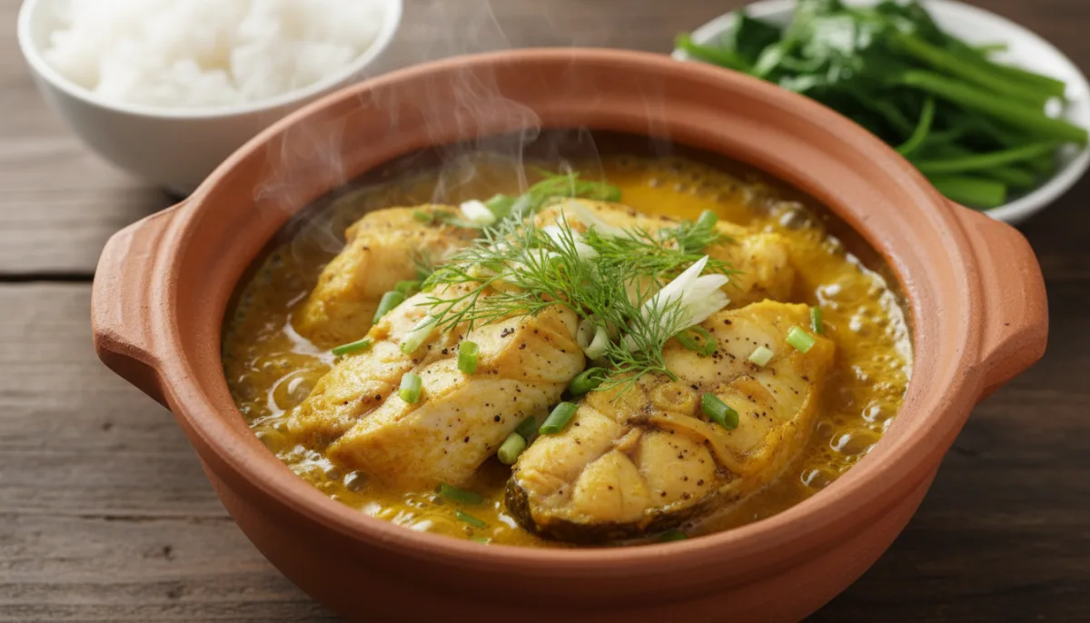 Vietnamese Turmeric and Dill Claypot Fish (Cá Kho Nghệ)