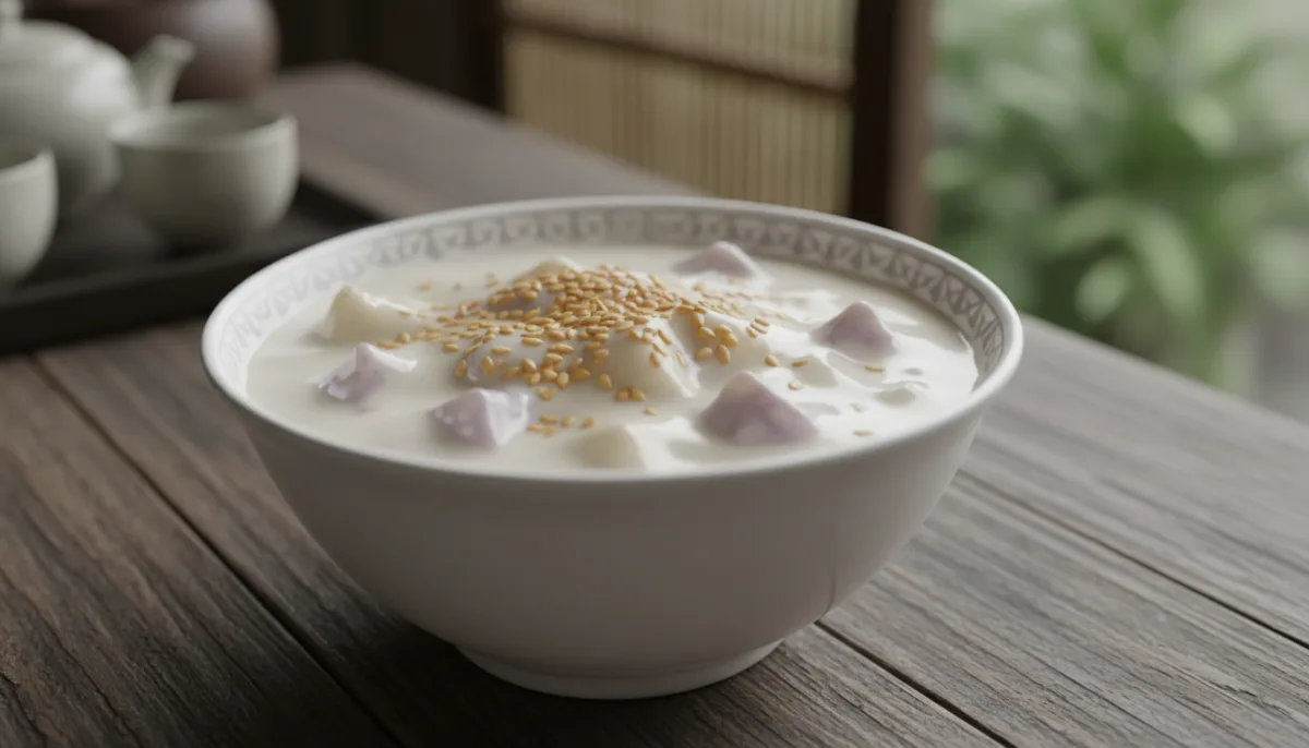 Pudín Vietnamita de Coco y Taro (Chè Khoai Môn Dừa)