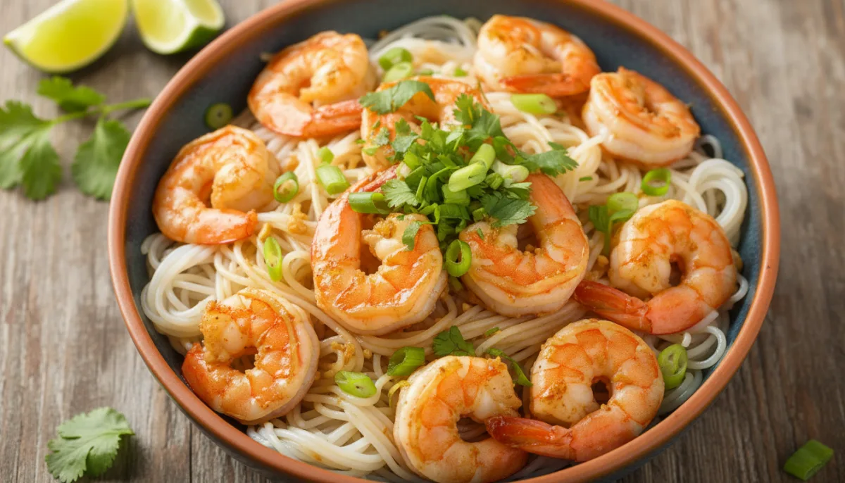 Vietnamese Garlic Shrimp Noodles