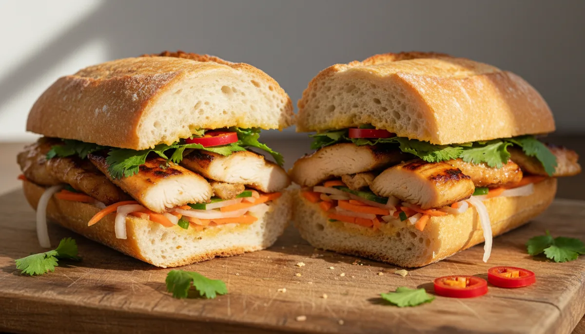 Banh Mi Vietnamez me Pulë dhe Limongrass