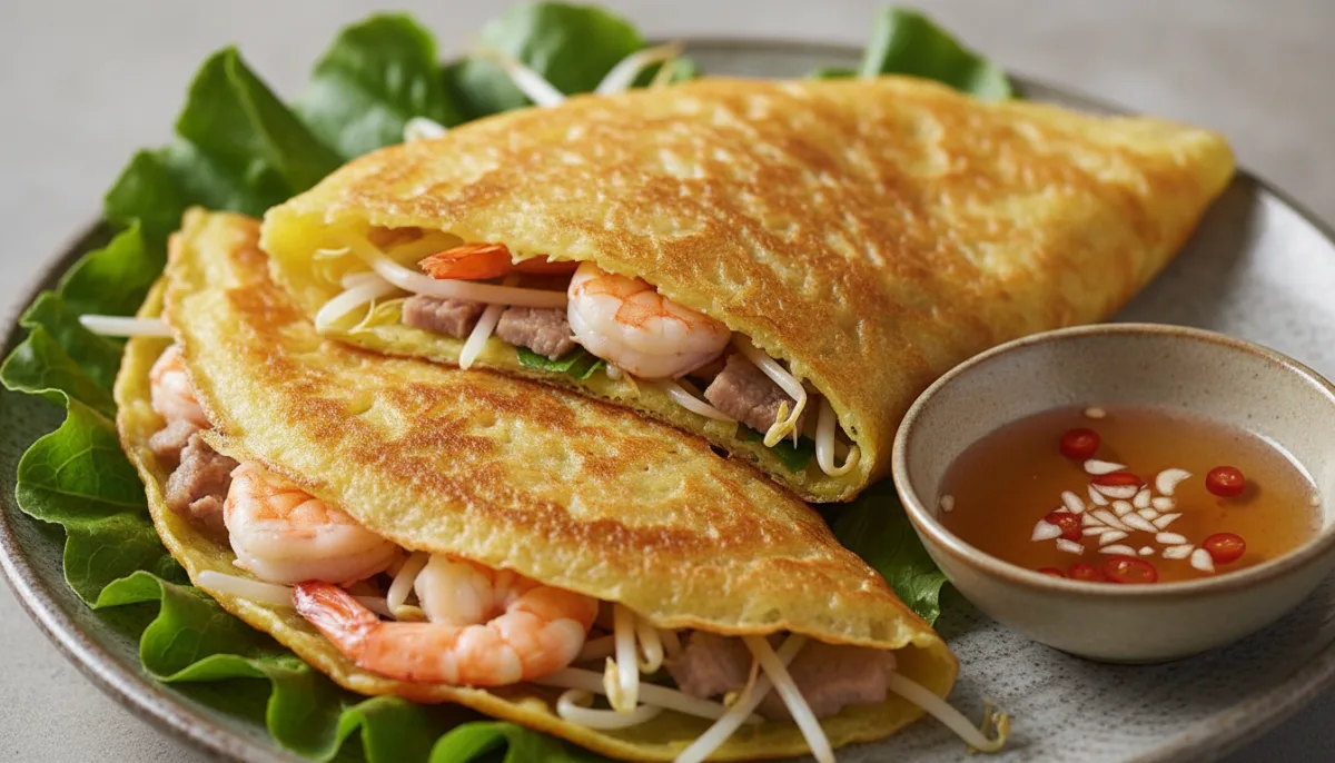 Krepë të Kripura Vietnameze (Banh Xeo)