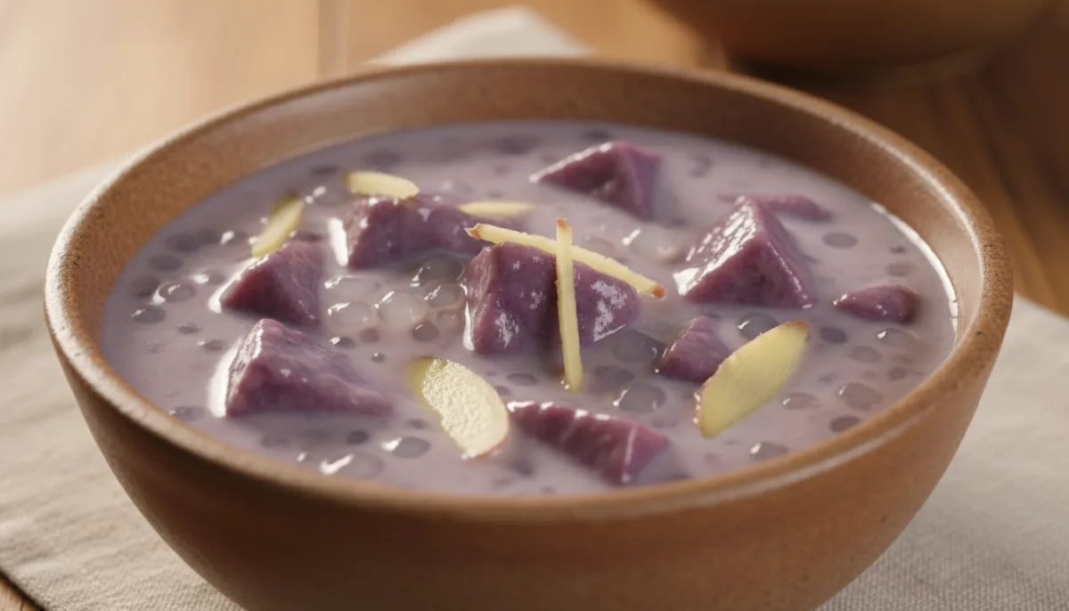 Pudín Vietnamita de Camote y Jengibre (Chè Khoai Môn)