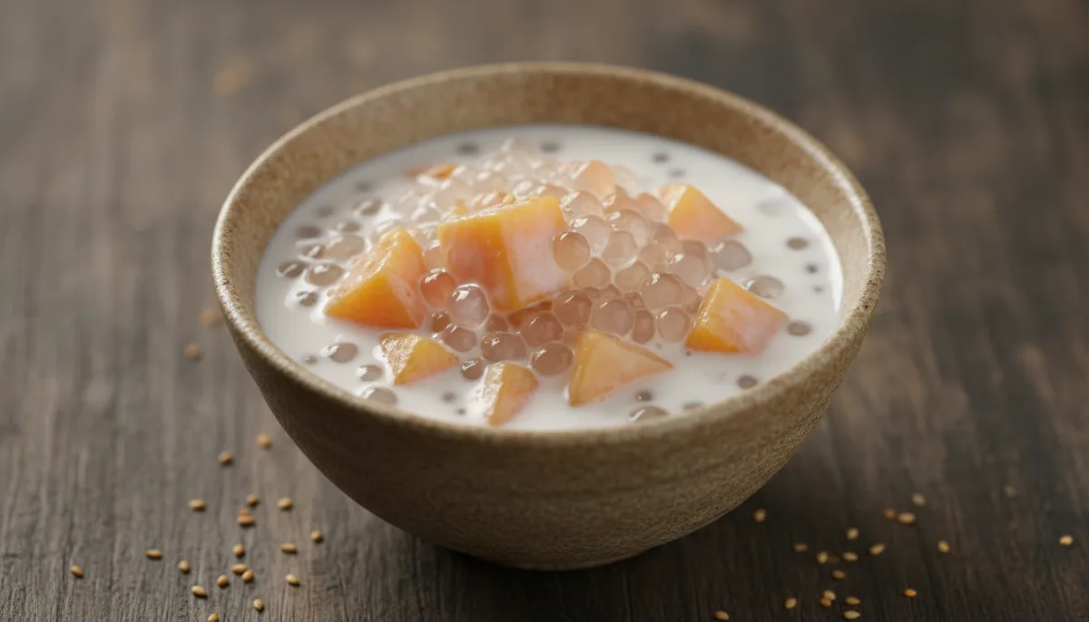 Postre Vietnamita de Batata y Perlas de Tapioca (Chè Khoai Mì)