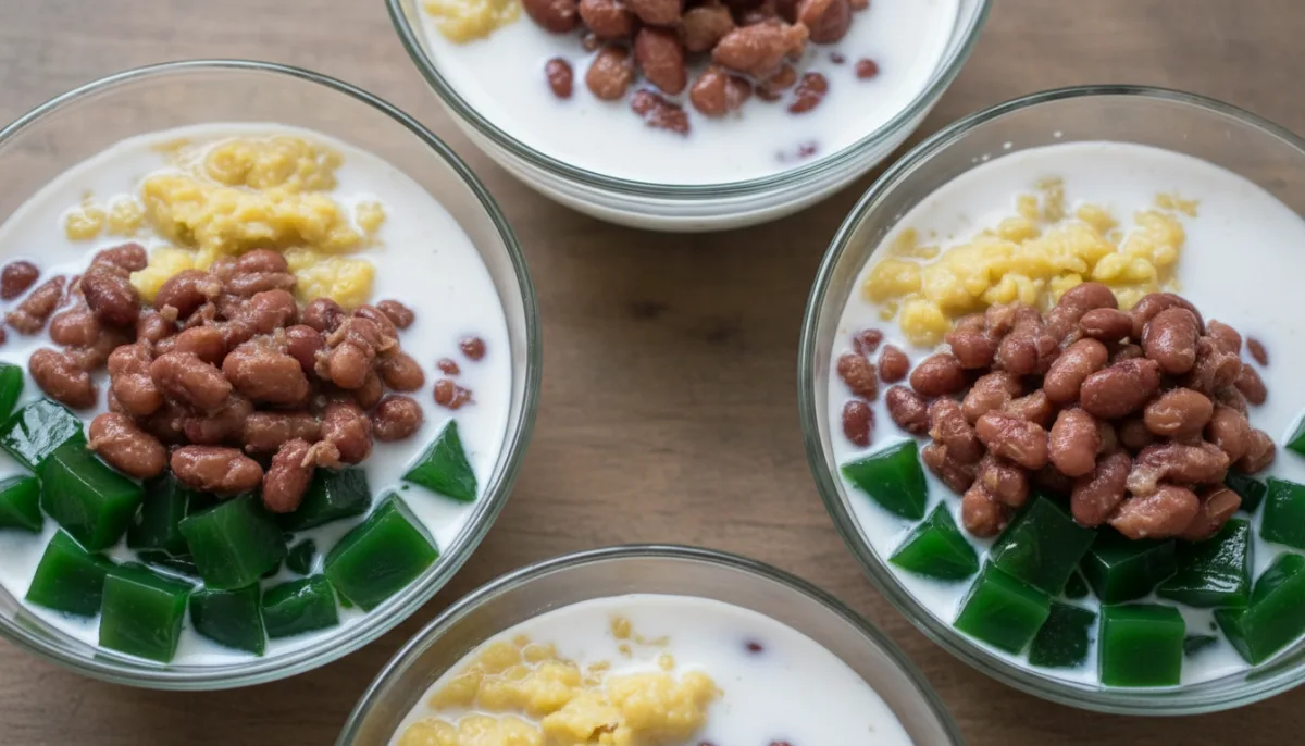 Postre Vietnamita de Tres Colores (Chè Ba Màu)
