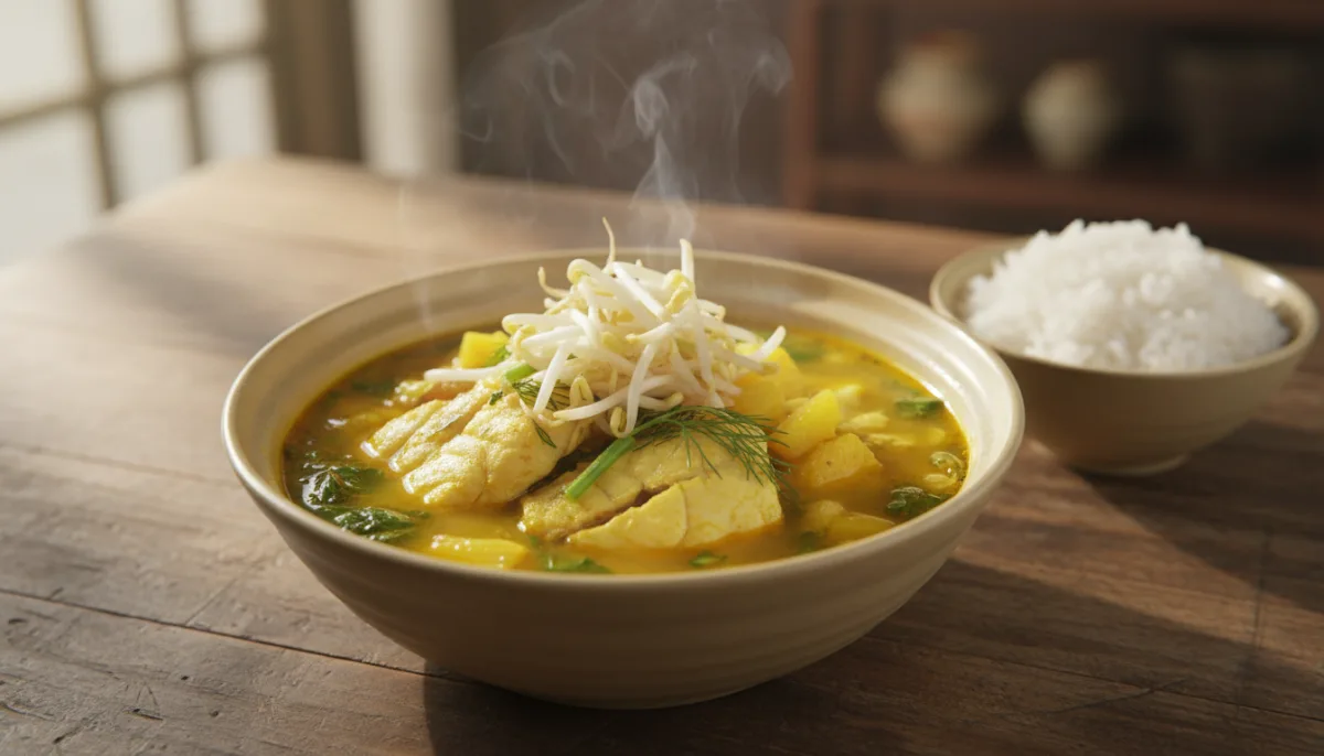 Vietnamese Turmeric and Dill Fish Soup (Canh Chua Cá Lóc)