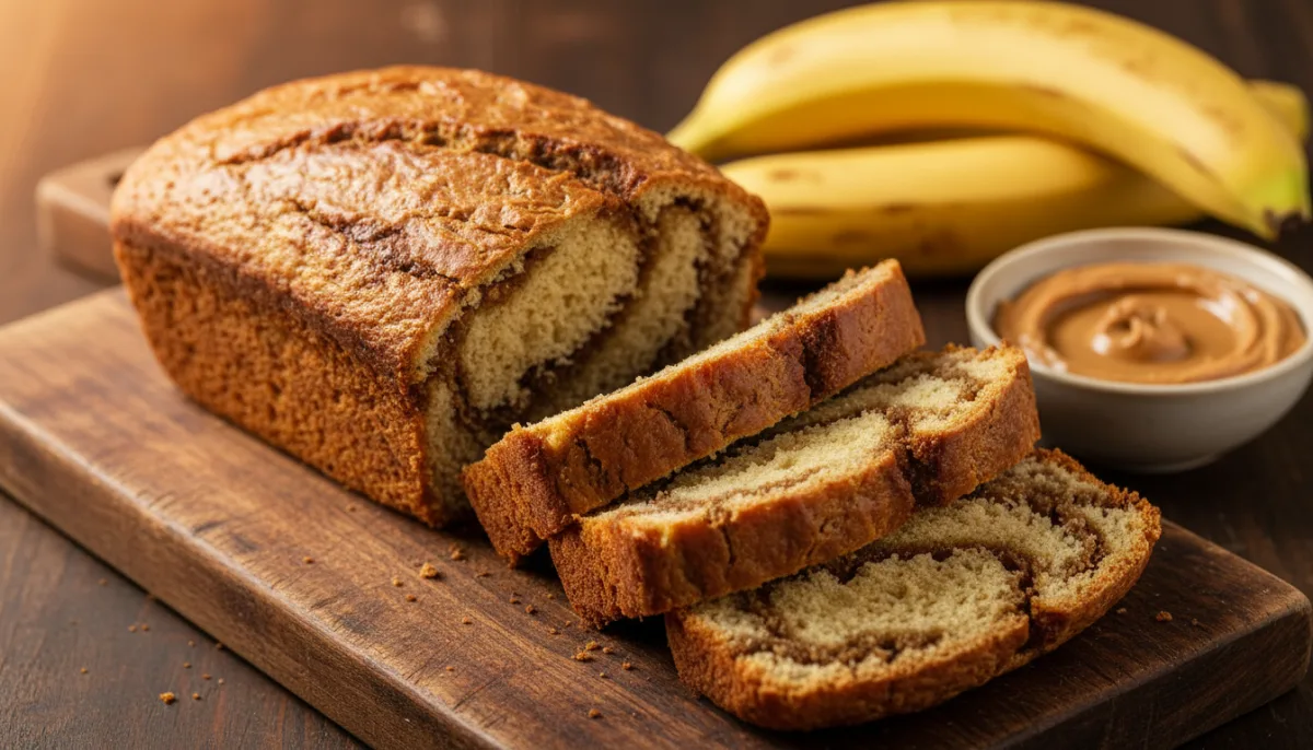 Pan de Plátano y Crema de Cacahuete al Estilo de África Occidental