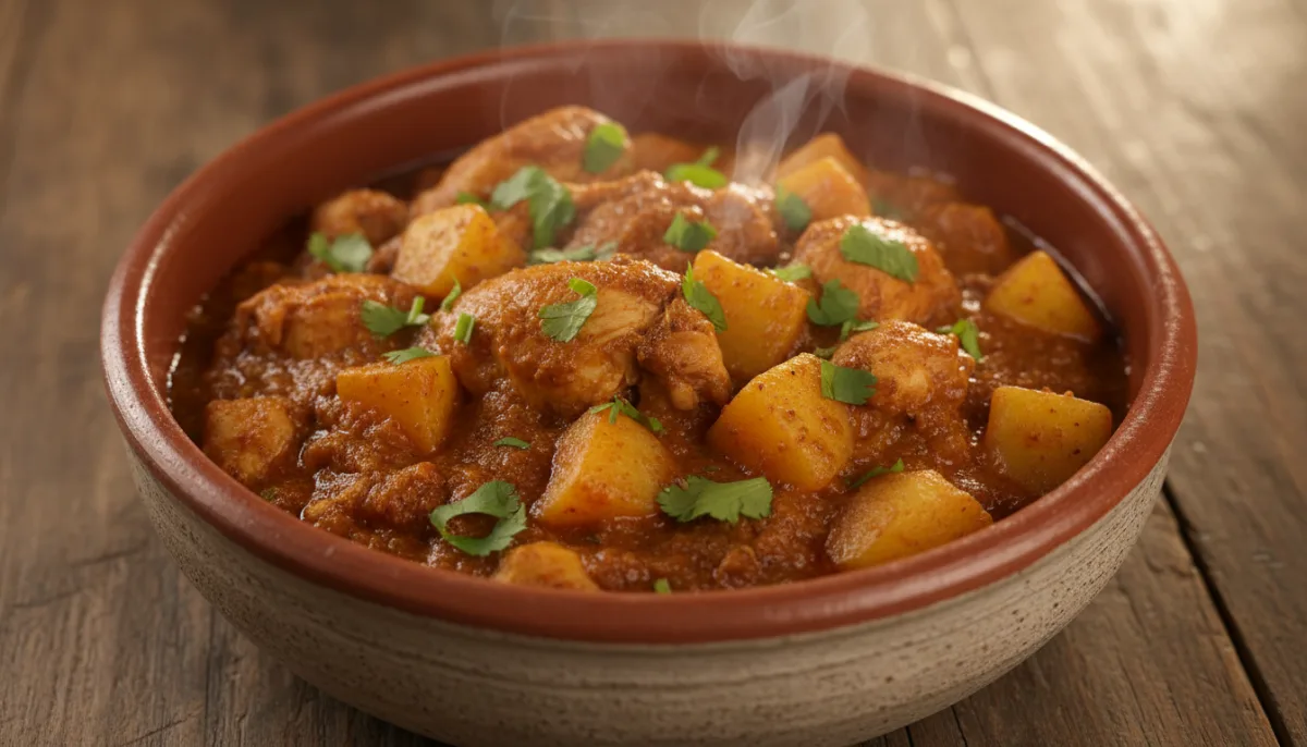 Saltah Jemenite: Zierje Pule dhe Patatesh me Fenugreek dhe Erëza