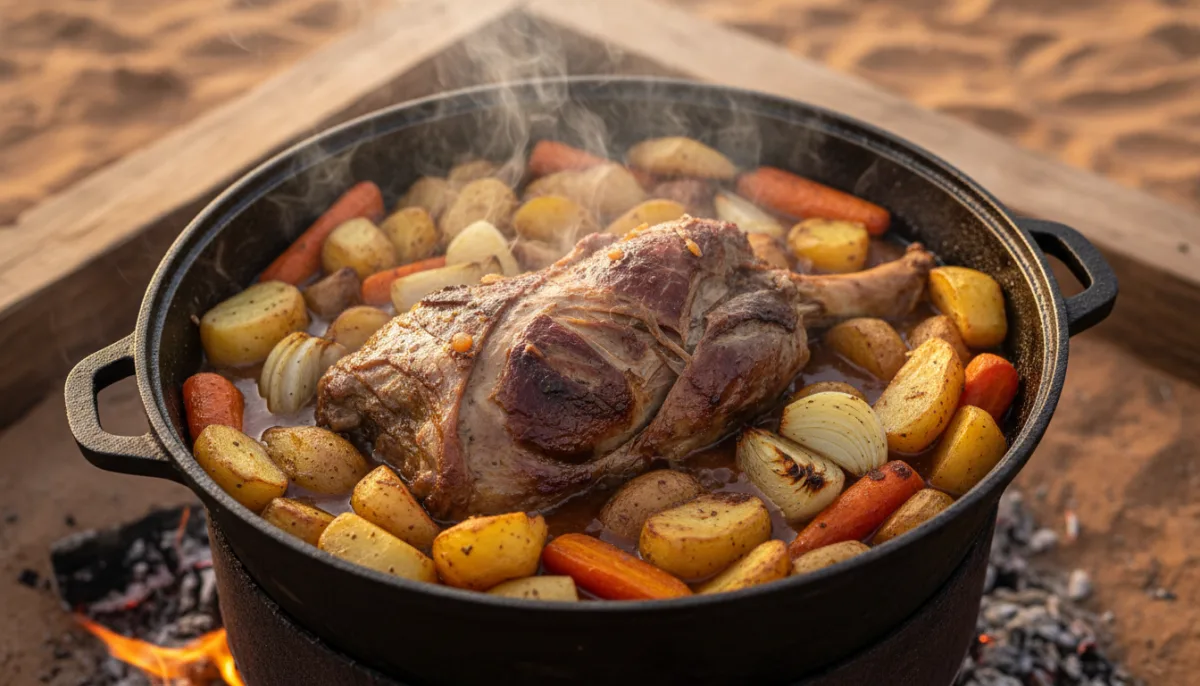 Zarb: Bedouin Underground Barbecue with Lamb and Root Vegetables