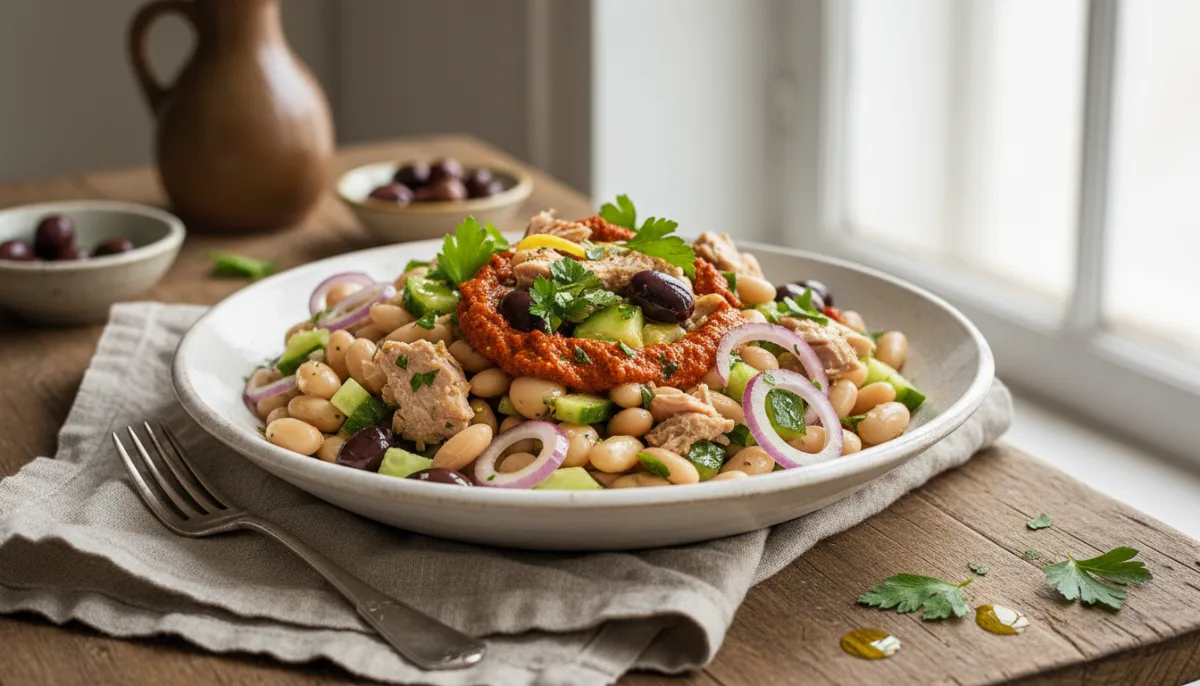 Zesty Tunisian Tuna and White Bean Salad